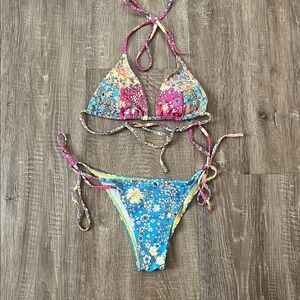 SHEIN Floral Patchwork Bikini Set